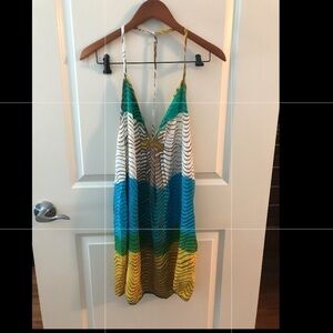 OndadeMar Colorful Animal Print Cover Up Size M